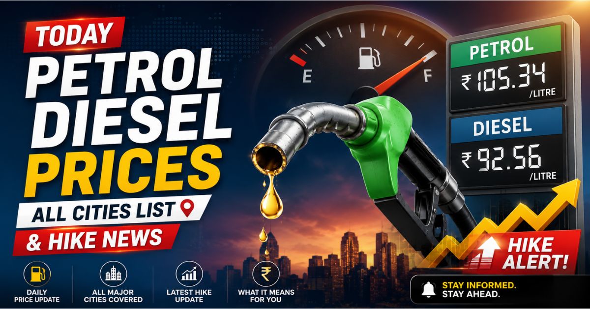 You are currently viewing Today Petrol Diesel Prices: All Cities List & Hike News